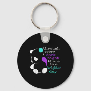 Panda Semicolon Gift Suicide Prevention Awareness Schlüsselanhänger