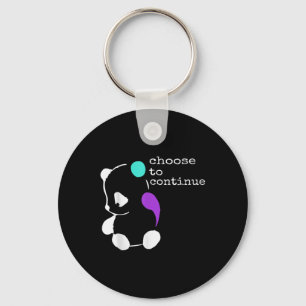 Panda Semicolon Gift Suicide Prevention Awareness Schlüsselanhänger