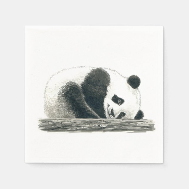 Panda Serviette (Vorderseite)