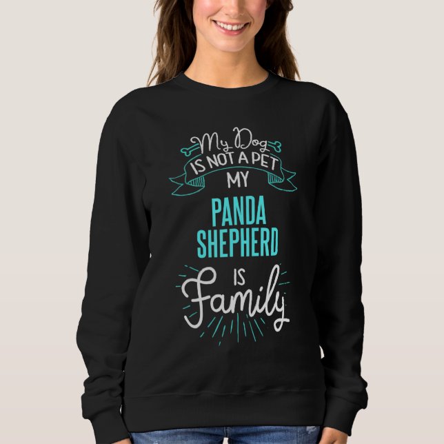 Panda Shepherd Family Dog N Sweatshirt (Vorderseite)