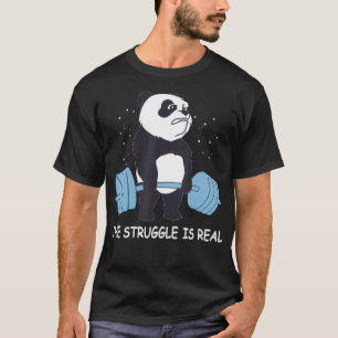 Panda Shirt Der Kampf ist ein echter Bärenstillsta