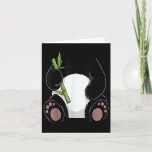 Panda-Shirt Erwachsene Kinder Männer Frauen Panda- Karte