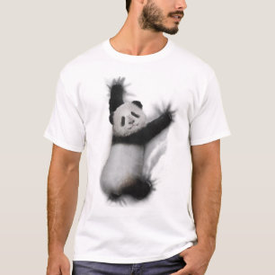 Panda Shirt Humour Graphic Animal T - Shirt Gesche