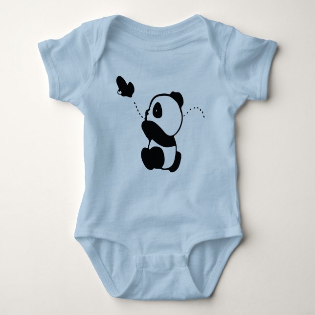 Panda Shirt, Panda Lover T - Shirt, Funny Panda Baby Strampler (Vorderseite)