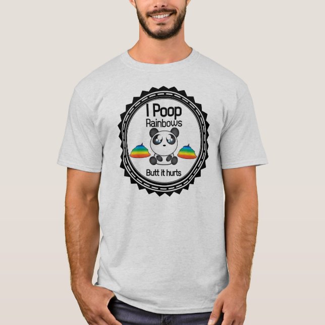 Panda-Shirt T-Shirt (Vorderseite)