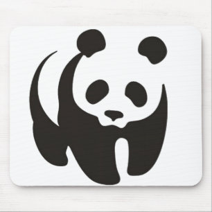 Panda-Silhouette-Kontur Mousepad