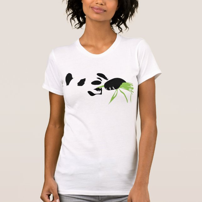 Panda-Silhouette-Shirt T-Shirt (Vorderseite)