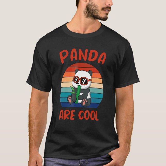 Panda sind Coole Bären Gigant Panda Bären Tierbär T-Shirt (Vorderseite)