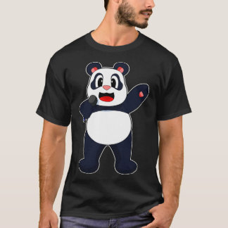 Panda Singer Microphone T-Shirt