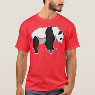 Panda Skater Skateboard T-Shirt