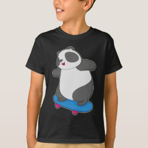 Panda Skater Skateboard T-Shirt