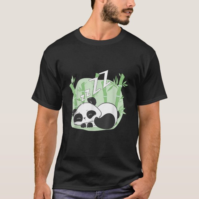Panda Sleeping T Shirt (Vorderseite)