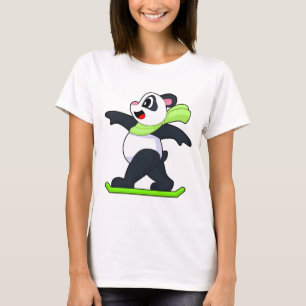 Panda Snowboarder Snowboard Wintersport T-Shirt
