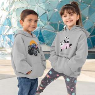 Panda Soccer Striker Girl's Soccer Hoodie