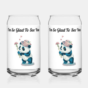 Panda Soda Glass Dosenglas