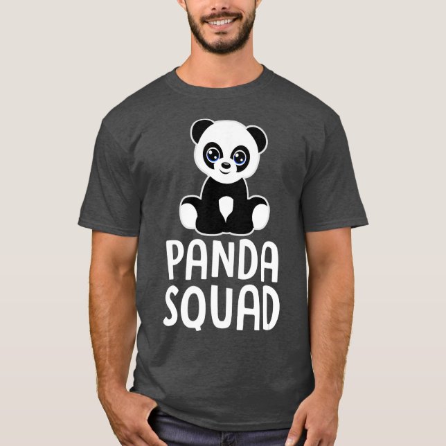 PANDA SQUAD Cute Panda Lover Gift Toddlers Girls T-Shirt (Vorderseite)
