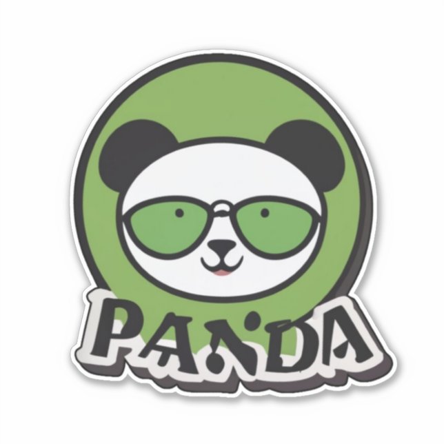 Panda Stickers Aufkleber (Vorderseite)