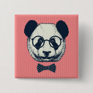 Panda-Streifen Button