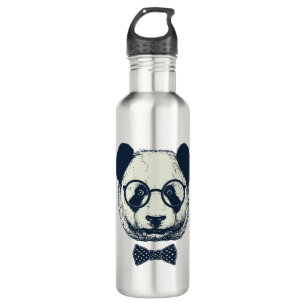 Panda-Streifen Edelstahlflasche