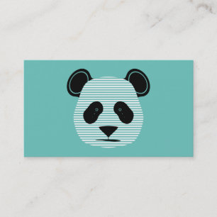 Panda Streifen Visitenkarte