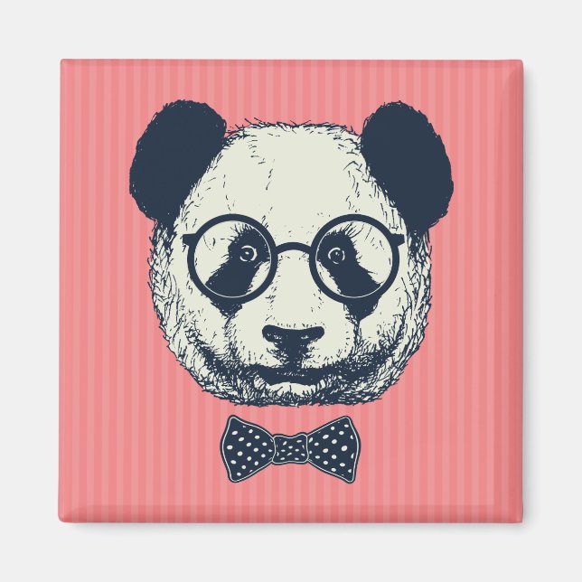 Panda Stripes Magnet (Vorne)