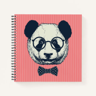 Panda Stripes Notizbuch