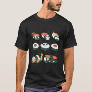 Panda Sushi Hug Süße Tier Maki Lover Funny Food T-Shirt