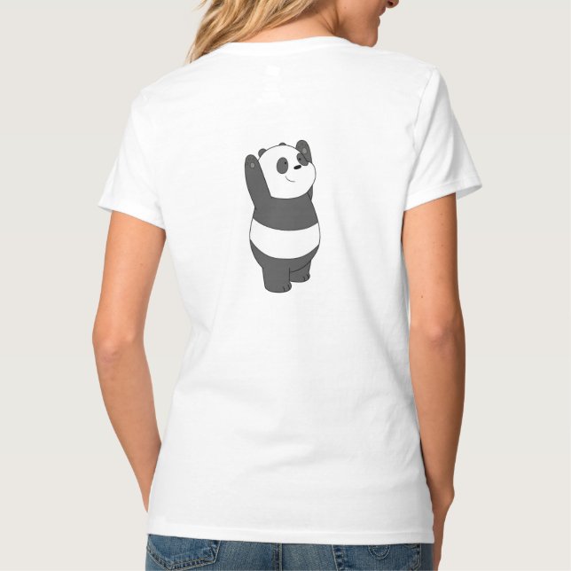 Panda Süß Design T-Shirt (Rückseite)
