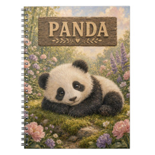 Panda Süßes Baby-Geschichtenbuch Kinderzimmer Tier Notizblock