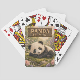 Panda Süßes Baby-Geschichtenbuch Kinderzimmer Tier Spielkarten