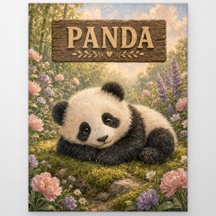 Panda Süßes Baby-Geschichtenbuch-Nursery-Tier Postkarte