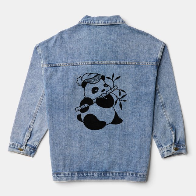 Panda T - Shirt Jeansjacke (Rückseite)