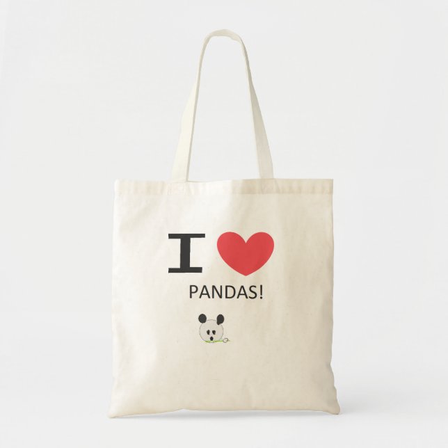Panda-Tasche Tragetasche (Vorne)