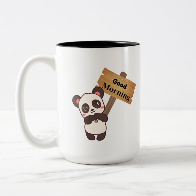 Panda-Tasse Zweifarbige Tasse (Links)