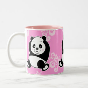 Panda-Tasse Zweifarbige Tasse