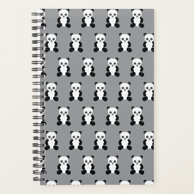 Panda Teddy Bear Planner Planer (Vorderseite)