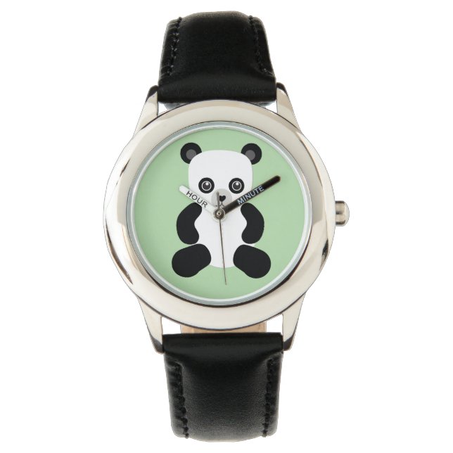 Panda Teddy Bear Watch Armbanduhr (Vorderseite)