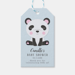 Panda Theme Baby Dusche Danke Ihnen für Tags Geschenkanhänger