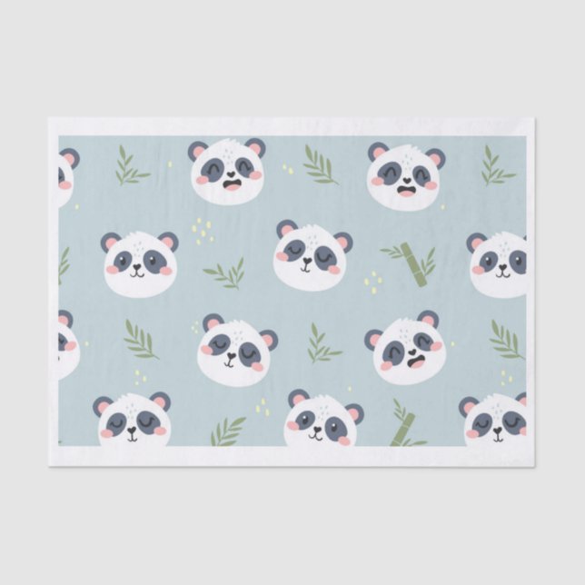 Panda Tissue Paper Seidenpapier (Vorderseite)