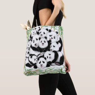 Panda Tote Bag Happy Families - Funny