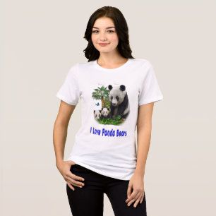 Panda trägt T - Shirt