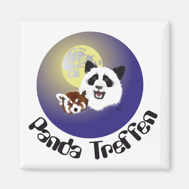 Panda Treffen Magnet (Vorne)