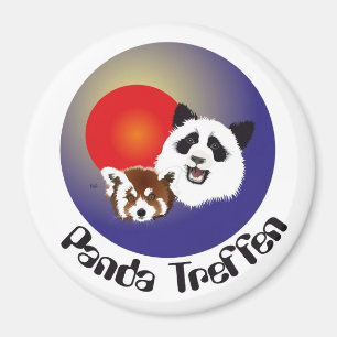 Panda Treffen Magnet