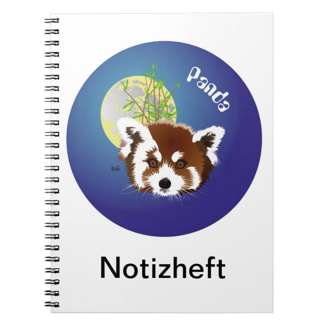 Panda Treffen Notizheft Notizblock (Vorderseite)