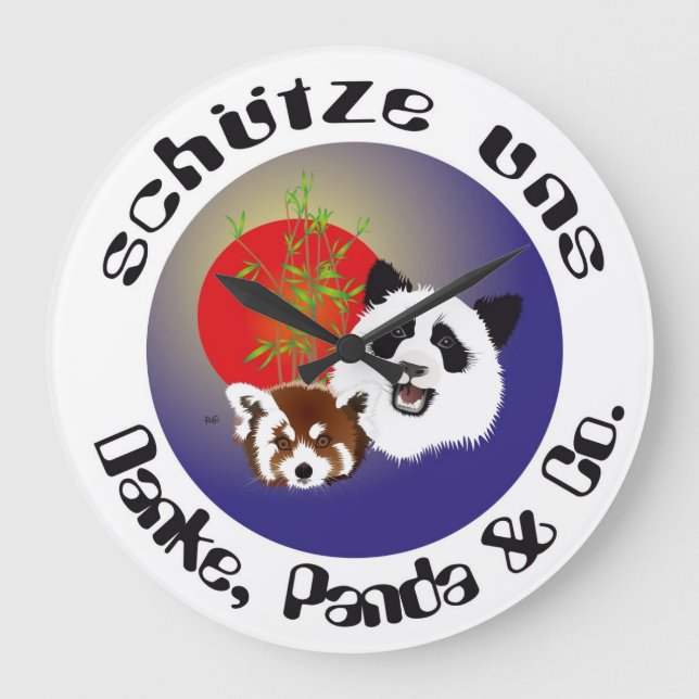 Panda Treffen Uhr (Vorderseite)