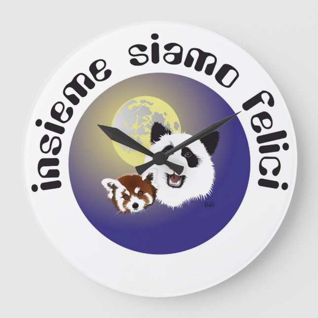 Panda Treffen Uhr (Vorderseite)