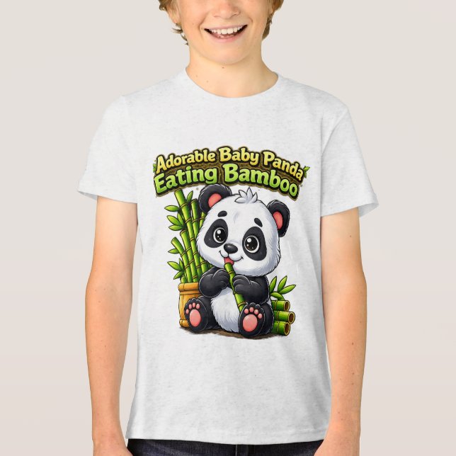 Panda  Tri-Blend shirt (Vorderseite)