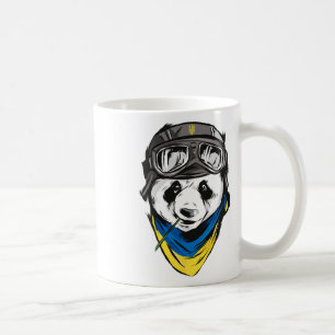 Panda Ukrainische Flagge Ukraine-Shirt Ukrainische Kaffeetasse