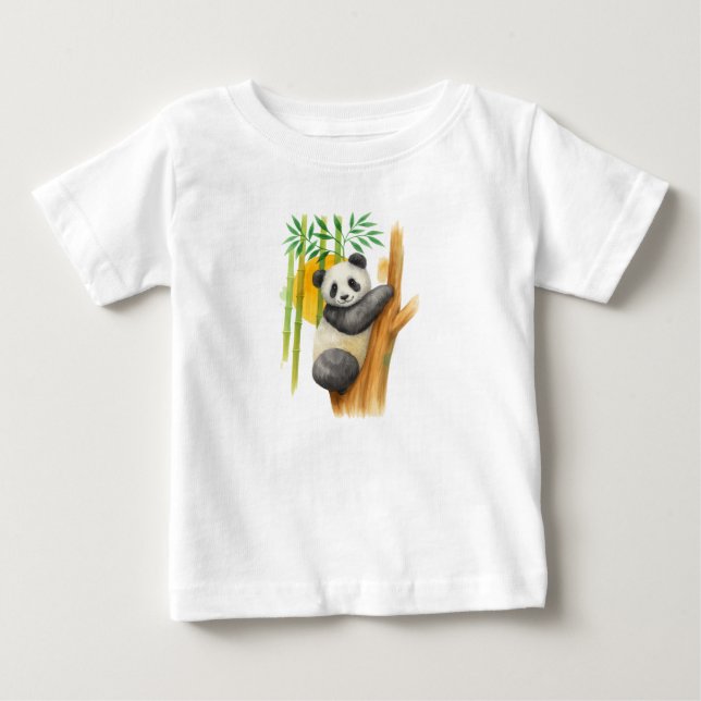 Panda Umarmung Baby T-shirt (Vorderseite)