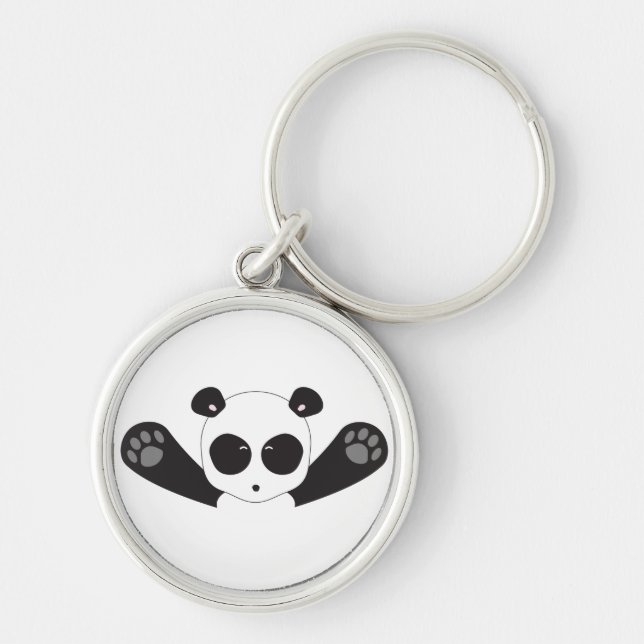 Panda-Umarmungen Schlüsselanhänger (Vorne)